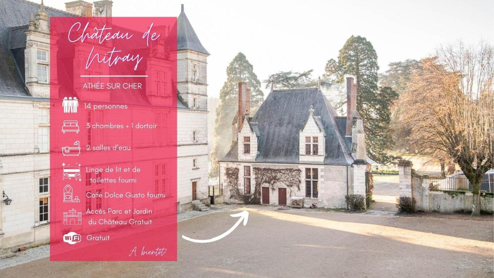 16Th Century Hunting Lodge - Chateau De Nitray Athee-sur-Cher ภายนอก รูปภาพ